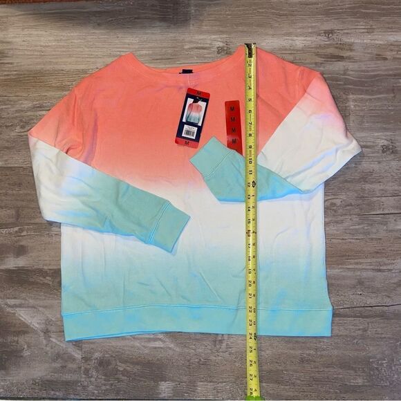 NWT SPLENDID WAFFLE weave thermal ombre long sleeve top size M - Picture 2 of 4